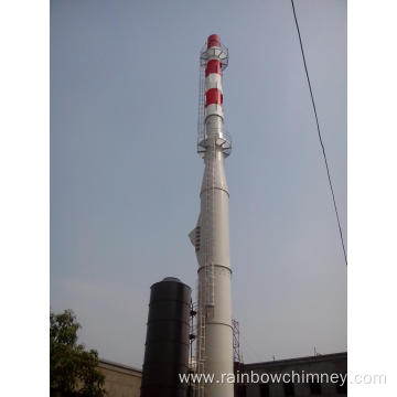 land space saving steel chimney